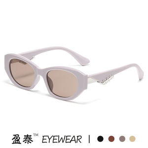 แว่นกันแดดทรงแคทอาย ยี่ห้อ Yingtai กรอบพลาสติกสีดำ ป้องกันรังสียูวี 400 แฟชั่นสำหรับผู้หญิง - Product Image 3