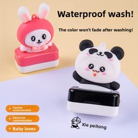 Tampons encreurs en plastique photosensibles, imperméables et résistants à la décoloration, avec motifs de personnages de dessins animés pour vêtements de maternelle, vente en gros