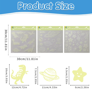 Customized Removable Luminous Star Planet <strong>Dinosaur</strong> Stickers for Ceiling, Bedroom, <strong>Nursery</strong> or Playroom - Product Image 4