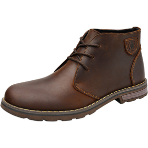 Bottes pour hommes en cuir style cowboy, nouvelle marque, vente chaude, fournisseur d'usine, bottes montantes pour hommes - Product Image 6