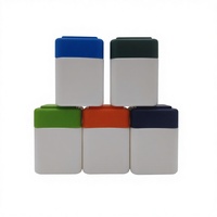 Bouteille en plastique carrée vide de 180 ml pour la vente en gros et la personnalisation, conteneur pour capsules, médicaments, comprimés, bonbons et emballages de produits de santé