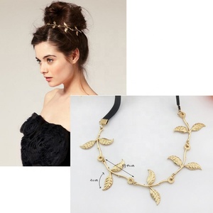 MIO British style fashion romantic olive branch fascia elastica fashion sweet metal tree leaf headband - Product Image 4