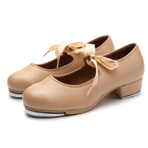 Scarpe da Tip Tap per Adulti, Tomaia in PU, Suola in Gomma, Fodera in Cotone, Suola Morbida, Comode Scarpe da Ballo Professionali per Esami e Spettacoli - Product Image 2