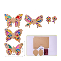 Film transparent fait à la main DIY Ailes de papillon colorées pour enfants Paquet de matériel Cellophane coloré pour autres métiers Lumière