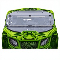 Nouveau pare-brise en polycarbonate épaissi, enduit et résistant aux rayures, compatible avec Can-Am Maverick X3 2017-2025, 3-en-1, entièrement transparent