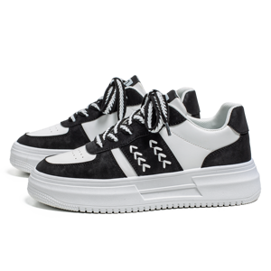 Baskets blanches à <span class=keywords><strong>semelle</strong></span> épaisse, respirantes et tendance pour l'automne, le printemps et l'hiver, polyvalentes - Product Image 6