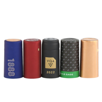 Capsules thermorétractables en PVC de qualité alimentaire supérieure, étanches, avec logo personnalisé pour bouteilles de vin et de produits pharmaceutiques