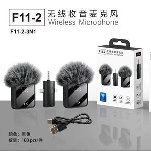 F11 Wireless Lavalier <b>Microphone</b> 2.4G <b>Bluetooth</b> Noise Reduction For Mobile Phone Video Live Streaming - Product Image 3