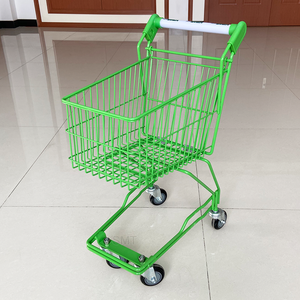 어린이를위한 다채로운 미니 금속 손 쇼핑 카트 어린이 레드 쇼핑 장난감 트롤리 - Product Image 3