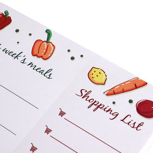 Tear Off Shopping frigo Magnet Pad Planner per pasti e blocco note per la lista della spesa con Logo personalizzato - Product Image 6