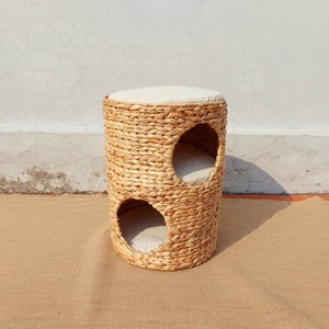 Top Lieferant für Haustier produkte 2024 Katze Hund Kaninchen haus machen aus Rattan Hyazinthe/Gras matte für Hamster Kaffee Holz Hund Kauen - Product Image 6