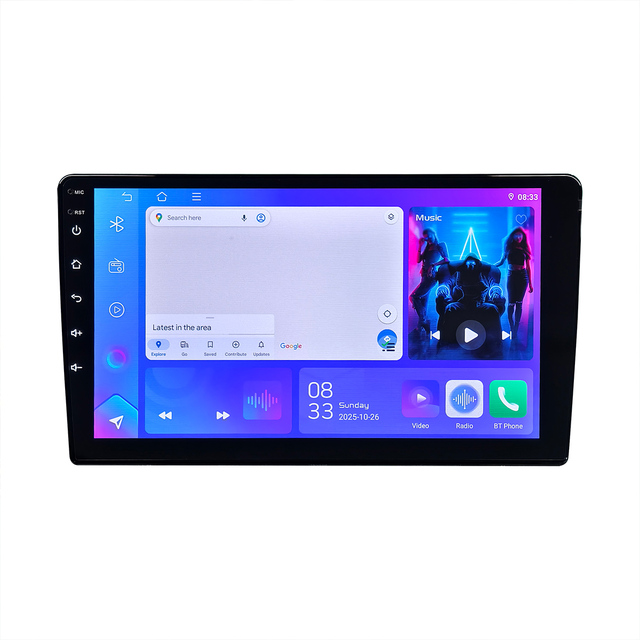 High-Perform Android Car Stereo with Quad-Core Processor Fast Boot GPS Navigation Universal Double DIN Multimedia Audio Player