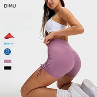 Shorts de yoga DIMU pour femme, sensation seconde peau, taille haute 3 pouces, élastique, effet push-up, compression, extensible dans quatre directions, respirant, couleur unie