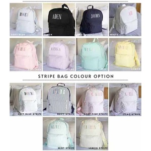 Sac à dos en nylon de grande capacité Nouveau style Sac décontracté de couleur unie avec grille torsadée tricotée Confort et style solides - Product Image 6