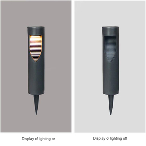 Cylindrical <strong>Outdoor</strong> Waterproof <strong>Solar</strong> Garden Lawn <strong>Light</strong> Auto On/off Wireless <strong>Solar</strong> Pathway <strong>Light</strong> - Product Image 4
