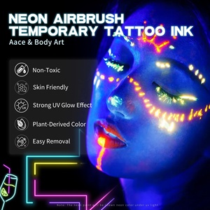 Pigmento Fluorescente UV para Tatuajes Temporales de 15 ml y 8 Colores, <span class=keywords><strong>Precio</strong></span> de Fábrica, Pigmento para Tatuajes con Aerógrafo, Personalización al por Mayor - Product Image 2