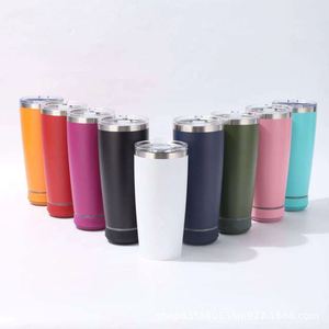 USB Wireless <b>Music</b> Sublimation Stainless Steel Tumbler Bluetooth Speaker White Smart Gym Outdoor Activity Drinking Water Bottles - Product Image 5