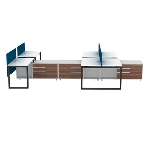 ฉากกั้นสำนักงานราคาประหยัด โต๊ะฉากกั้นสำนักงาน 6 ที่นั่ง ฉากกั้นเวิร์คสเตชั่นสำนักงานปี 2019 - Product Image 2