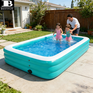 <span class=keywords><strong>Piscina</strong></span> Autoinflable <span class=keywords><strong>de</strong></span> PVC Reforzado con Bomba Eléctrica Inalámbrica Integrada, Bañera Familiar Inflable para Niños y Adultos, para Fiestas al Aire Libre - Product Image 6