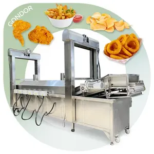 Pork Rinds Full Chicken Fry Fried Garlic Machine Commercial Gas Deep Frier Filter Electric Fryer System