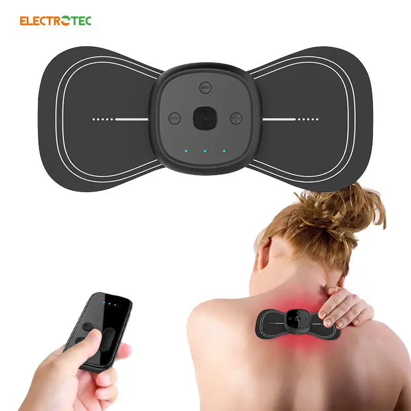 Xách tay Mini Massager điện vật lý trị liệu hàng chục đơn vị EMS cổ tử cung massage nhẹ nhàng đau cơ thể Massager vá cho cổ trở lại