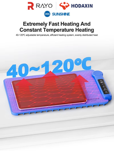 Tapis chauffant SUNSHINE LS3 Plus avec fonction mémoire, préchauffage rapide, séparateur d'écran pour réparation de téléphones LCD - Product Image 3