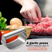 Prensa de Ajo Manual Premium de Acero Inoxidable de Alta Resistencia con Mango Ergonómico, Utensilio de Cocina Ecológico