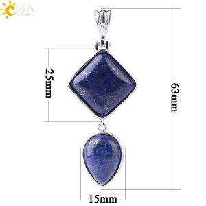 CSJA-Colgante de cuarzo con piedra Natural, colgante de cuarzo con energía escalar, fabricación de joyas, F814, venta al por mayor - Product Image 6