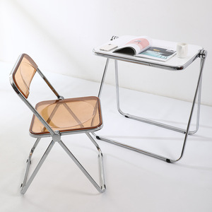 Modern Transparent Acrylic Folding Chair, Clear Acrylic Chair for Home, Dining, Photo Shoot, Cafe, Event, Party - Product Image 2