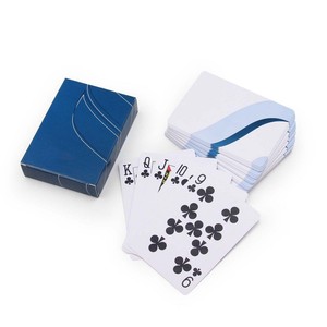 Muestra <span class=keywords><strong>gratis</strong></span> personalizar diseño PVC juego <span class=keywords><strong>de</strong></span> mesa <span class=keywords><strong>de</strong></span> póquer jugando 54 cartas Poker Baloot plástico naipes logotipo personalizado - Product Image 4