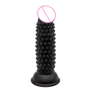 強力な吸盤点線の形の人工ディルド女性のための巨大なリアルなGスポット刺激セックスシリコンディルド5.2インチ - Product Image 6