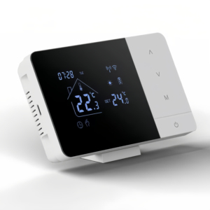<span class=keywords><strong>Thermostat</strong></span> de chaudière <span class=keywords><strong>sans</strong></span> <span class=keywords><strong>fil</strong></span> Tuya Wifi RF433, portée longue distance 100M, <span class=keywords><strong>programmable</strong></span> sur 7 jours, alimenté par batterie USB - Product Image 1