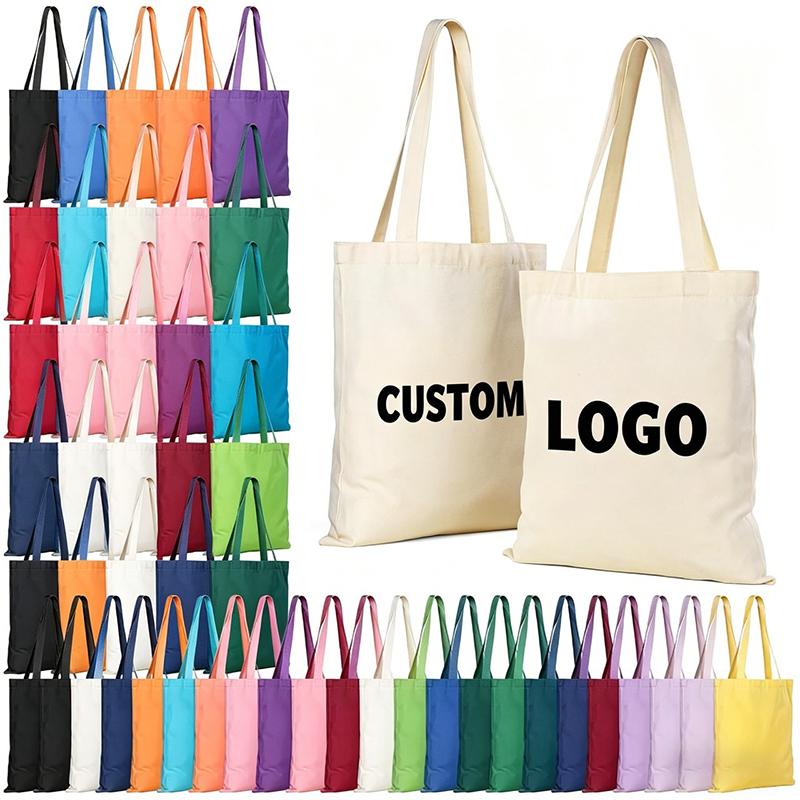 Custom Logo Bulk Canvas Tote Bag