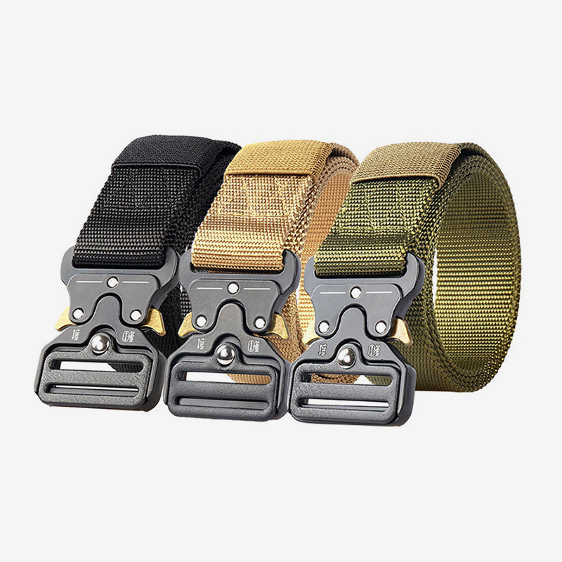 Горячая Распродажа Регулируемый тактический военный ремень полицейская безопасность Тяжелая быстросъемная Пряжка надежный нейлоновый ремень