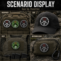Siap Kirim Silencer Cross Sniper Rifle 2D PVC Patch Rubber Morale Badge Dapat Disesuaikan untuk Ban Lengan Taktis