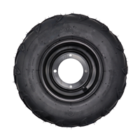 Pneu tubeless YUEBO 16x8-7 à bande de roulement flamme tout-terrain pour 4x4 ATV/buggy de plage/kart - Pneu robuste et durable avec garantie de 10 000 km
