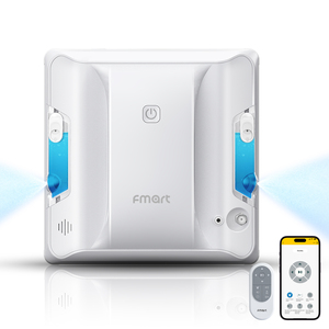 روبوت تنظيف الزجاج الكهربائي الذكي Fmart W7 مع تنظيف تلقائي للاستخدام الخارجي والمنزلي - Product Image 1