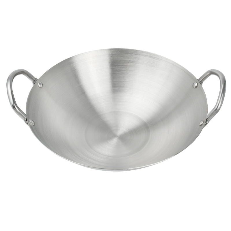 Сковорода кухонная из нержавеющей стали с 2 ушками, 30-100 см