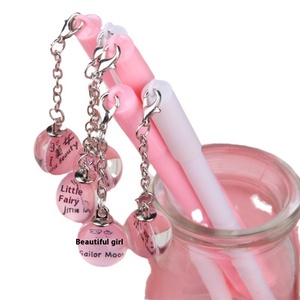 Stylo Gel pendentif fée rose frais et simple stylo à eau créatif avec papeterie étudiante en plastique de largeur d'écriture de 0.5mm - Product Image 5