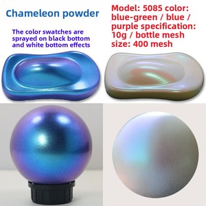 ผงสีมุกเปลี่ยนสีแบบคาเมเลี่ยนสำหรับสีรถยนต์ ผงสีเปลี่ยนสีสำหรับเรซิ่นอีพ็อกซี่/งานศิลปะ DIY - Product Image 6