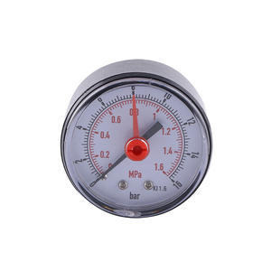 ผู้ผลิตจัดหาเกจวัดความดันแบบกดเข้าตัวเรือนพลาสติกขนาด 50 มม. พร้อมเข็มชี้สีแดงที่ปรับได้ - Product Image 3