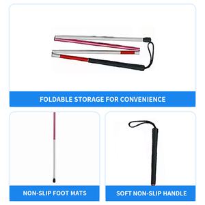 Bastón de Estilo Moderno para Defensa Personal, Bastón Nórdico Antichoque para Personas Mayores, Bastón Plegable para Discapacitados y Ciegos - Product Image 5