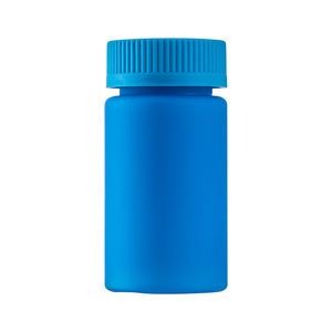 Vente en gros <span class=keywords><strong>de</strong></span> bouteille <span class=keywords><strong>de</strong></span> <span class=keywords><strong>capsule</strong></span> <span class=keywords><strong>recyclable</strong></span> en HDPE bleu <span class=keywords><strong>de</strong></span> 100ml bouteille <span class=keywords><strong>de</strong></span> médicament résistante à la lumière bleue avec couvercle à vis à pression - Product Image 1