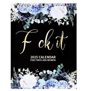 Nuovo Arrivo Calendario 2025 per <span class=keywords><strong>Donne</strong></span> Stanche: Planner Mensile da Parete 'Fu-ck IT'. - Product Image 6