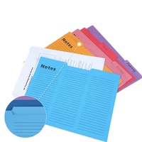 Carpeta de notas de colores vibrantes con encuadernación de hojas sueltas y bolsa con cremallera - Organiza con estilo - Carpeta para efectivo