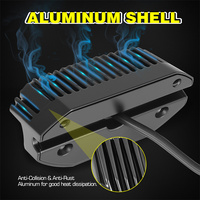 Lumière de porche LED 12V en aluminium pour camping-car, travail, camping, pour camping-cars et véhicules tout-terrain avec camping-cars, remorques, camping-cars