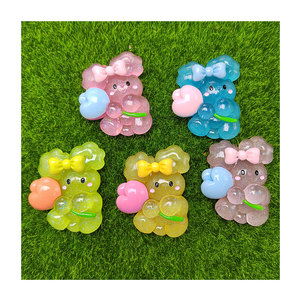 Charmes lumineux de grande taille 57 mm, <span class=keywords><strong>lapin</strong></span> cabochon, fournitures artistiques, bricolage, boucles d'oreilles, résine, décoration artisanale, cadeau <span class=keywords><strong>fait</strong></span> <span class=keywords><strong>maison</strong></span>, décoration de coque de téléphone - Product Image 1
