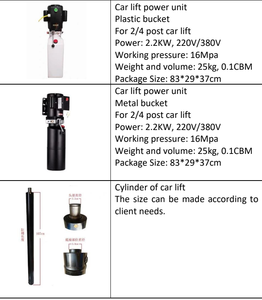 4000kg dua tiang pengangkat mobil Unit daya mobil <span class=keywords><strong>Hoist</strong></span> silinder 2 Post Aksesori Angkat Mobil - Product Image 6