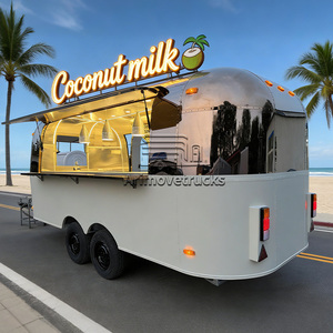 Camions de nourriture vintage uniques personnalisés, chariots de crème glacée, crêpes, smoothies, desserts, crêpes, camions de nourriture du Texas, cuisine mobile, remorque de nourriture - Product Image 3
