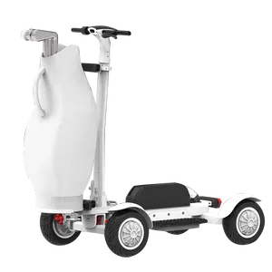 ESWING2400Wブラシレスデュアルモーター10インチタイヤ4輪電動ゴルフスクーターカート電動ゴルフプッシュカート